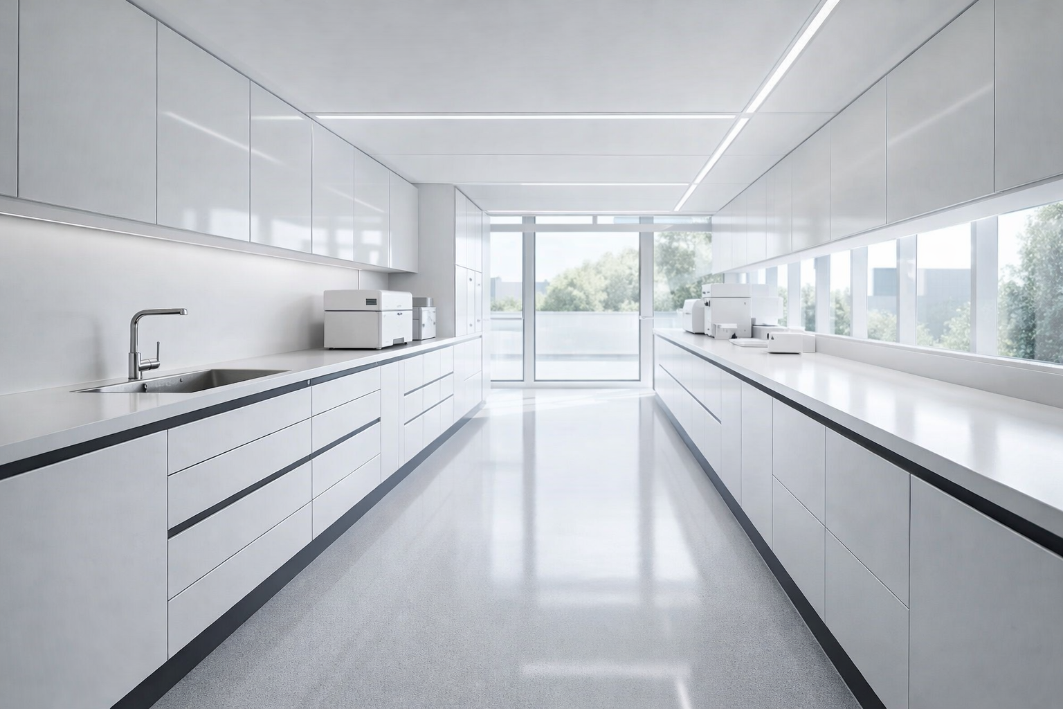 Maßgefertigte Klinik-Arbeitsplätze