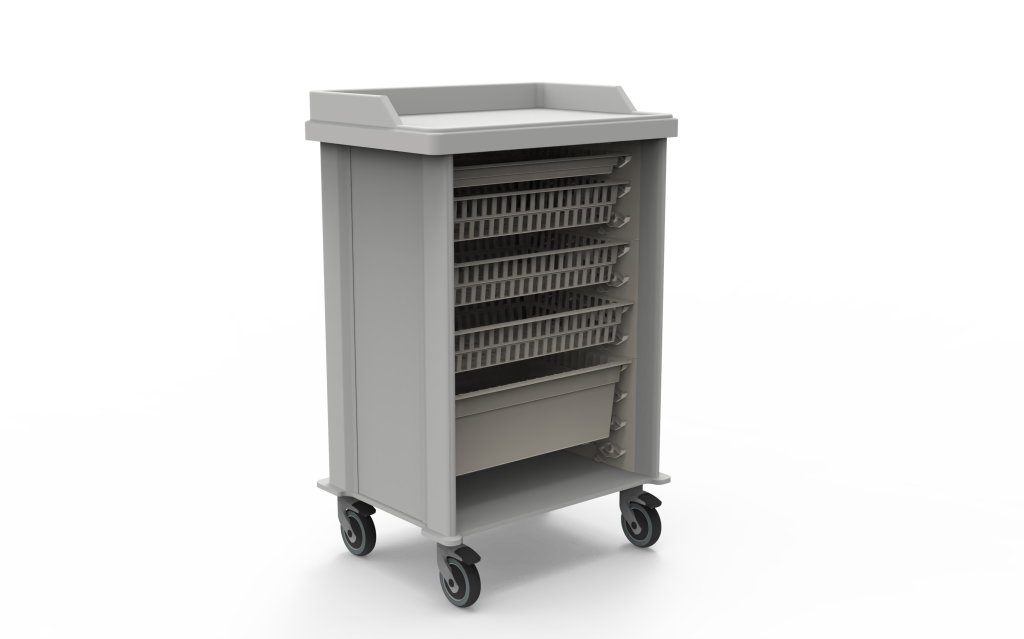 Medizinischer Traywagen